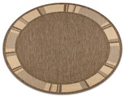 Covor sisal Floorlux rotund 20195 coffee si mais