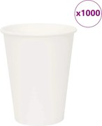 vidaXL Cești de cafea din hârtie 1000 buc 12 oz 300 ml alb