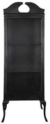 Vitrina neagra, din metal si sticla, Noirette