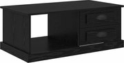 vidaXL Masă de cafea Stejar Negru 90 x 50 x 35 cm Lemn compozit