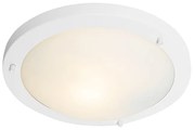 Plafoniera moderna alba 31 cm IP44 - Yuma