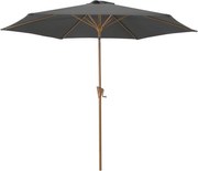 Umbrela de soare înclinabilă ROJA WOOD 3 m, gri.