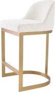 Scaun de bar design LUX, Counter Stool Condos alb
