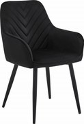 Scaun Bucatarie/Dining Nigmo Catifea Negru