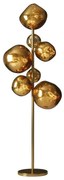 Lampa de podea moderna cu 7 globuri aurii LIQUID DIAMOND