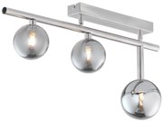 Jupiter 1901 - Lustră aplicată NEPTUN 3xG9/14W/230V crom mat/gri fumuriu