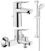 Set complet baterii baie Grohe Bauloop set dus bara (23335000,23341000,27853001)