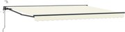vidaXL Cort electric retractabil Crem 4 x 2 m