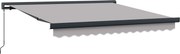 vidaXL Cortina Retractabilă Gri deschis 300 x 250 cm Stofă și Metal