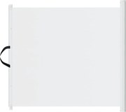 vidaXL Poartă retractabilă animale de companie, alb, 117,5x125 cm