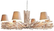 Candelabru natural si modern din ramuri cu 5 brate, Euphoria A-35954 VC