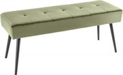Bancheta tapitata design modern Boutique 100cm, verde masliniu