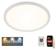 Plafonieră LED dimabilă SLIM LED/18W/230V Wi-Fi Tuya Briloner 7058-016 + telecomandă