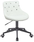 HC931K Scaun Alb cu Bază Neagră