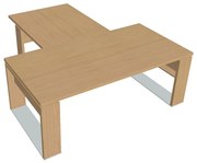 Masă Verno+ 200 x 220 cm, cu extensie, stejar deschis