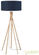 Lampadar realizat din materiale naturale, durabile si ecologice, KILIMANJARO/F albastru