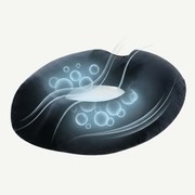 Perna ortopedica sezut antihemoroizi tip colac, memory foam, Negru