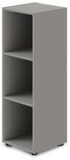 Dulap mediu îngust TopOffice 39,9 x 40,4 x 119,5 cm, gri