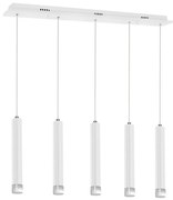 Lustră LED pe cablu ALBA 5xLED/25W/230V albă