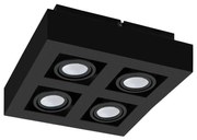 Eglo 31065 - Spot LED MENDOZA 4xLED/4,7W/230V 3000K negru