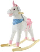 Euro Baby Legănându-se inorog cu sunete și miscarile - alb/roz