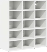 vidaXL Dulap pentru pantofi Alb 77,5 x 30 x 83,5 cm Lemn compozit