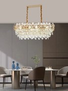 Candelabru Model 75001-800 – Cristale elegante și finisaj auriu, 8 socluri E14 💫