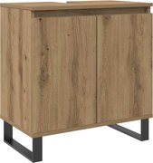 vidaXL Dulap de baie, stejar artizanal, 58x33x60 cm, lemn prelucrat