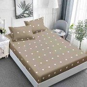 Husă protecție pat cu elastic, bumbac finet, 180 x 200 cm, 3 piese, HPP21