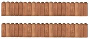 vidaXL Role de bordură, 2 buc., 120 cm, lemn de pin tratat