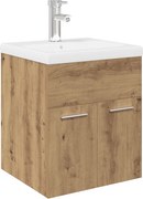 vidaXL Dulap pentru chiuvetă cu chiuvetă încorporată și robinet