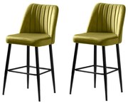 Set de scaune de bar Vento Green and Black, 2 buc., 2 buc.