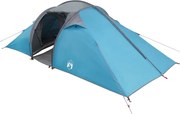 vidaXL Cort tunel cu acoperiș albastru 510 x 240 x 156 cm tafta