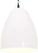 vidaXL Lampă suspendată industrială, 25 W, alb, 32 cm, E27, rotund