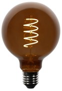 Set de 5 becuri LED E27 reglabile G95 maro 4W 120 lm 1800K