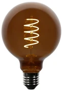 Set de 5 becuri LED E27 reglabile G95 maro 4W 120 lm 1800K