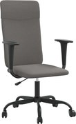 vidaXL Scaun de birou reglabil în înălțime, gri închis, textil