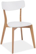 Scaun de sufragerie Perigo (stejar + alb). 761556