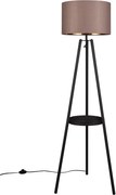 Lampadar negru cu raft (înălțime 152 cm) Colette – Reality