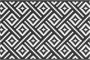 vidaXL Covor de exterior, ARAKIL alb și negru, 120x180 cm, PP