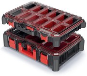 Set 2 organizatoare C, 54,3 x 39 x 20 cm, separatoare, negru