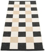 Covor tip traversă pentru interior și exterior negru/crem 70x160 cm Pix Black Vanilla – Pappelina
