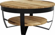vidaXL Măsuță de cafea din lemn masiv de mango nefinisat, 65 x 32 cm