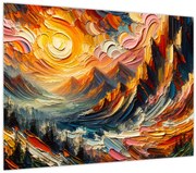 Tablou - Munte acoperit de soare (70x50 cm)