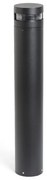 Stalp LED de iluminat exterior design modern IP65 BAST negru H-95cm