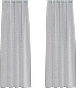 vidaXL Cortină din Voile 2 pcs Gri închis 225 x 140 cm Poliester
