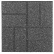 Piatra de pavaj cauciuc Cobblestone 40 x 40 x 1,5 cm, gri