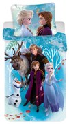 Lenjerie de pat pentru copii din bumbac pentru pat de o persoană 140x200 cm Frozen – Jerry Fabrics