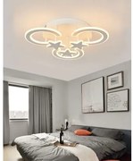 Lustra LED cu Telecomanda, 3 Tipuri De Lumina, Intensitate Reglabila, 120W, Alb
