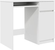 vidaXL Birou alb 86x49x76 cm lemn prelucrat